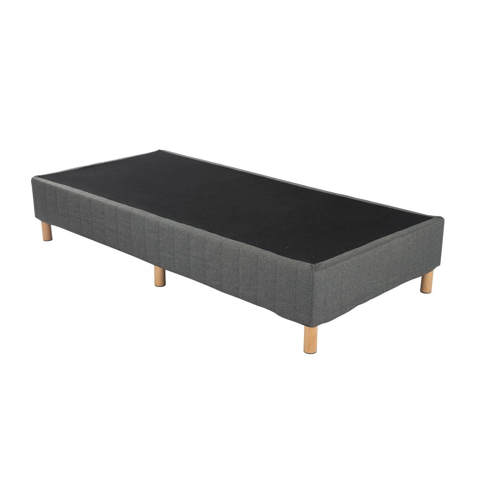 King Size Metal Bed Frame with Mattress Foundation - Dark Grey - Sturdy & Noise-Free Support for Master Bedroom, Guest Room, or Dorm