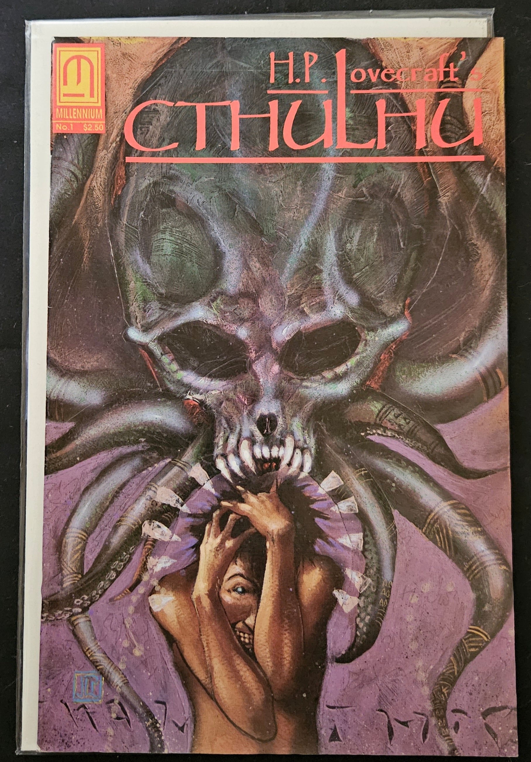 H.P. Lovecraft's Cthulhu #1 Comic Book - Millennium Comics 1991 Edition - Collectible Horror Graphic Novel for Fans & Collectors - Perfect for Halloween Decor & Comic Book Displays