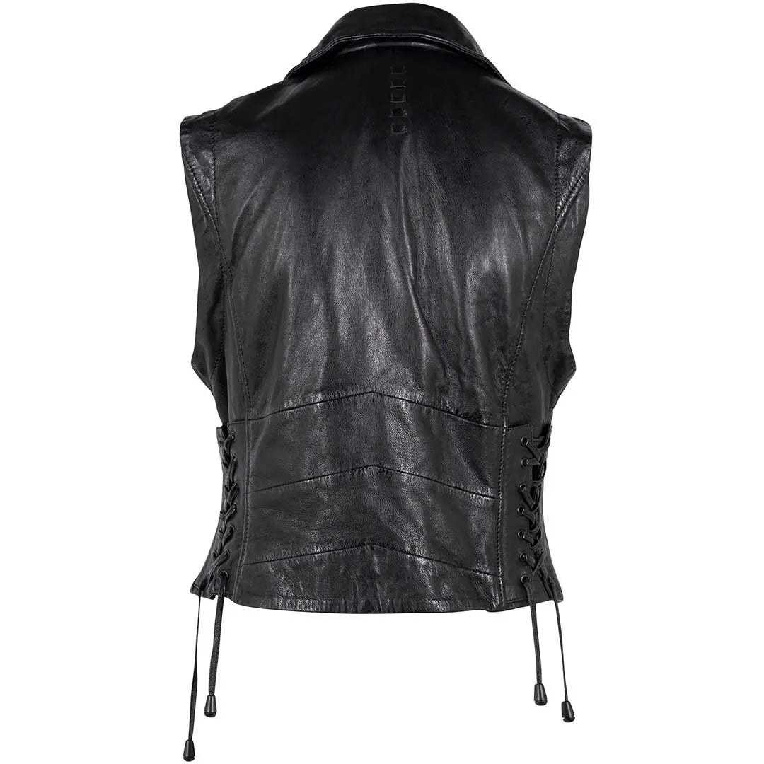 Women's Genuine Leather Vest - Stylish Mauritius Lovy Vest for Fashion & Layering - Perfect for Casual Outfits, Layering & Fall Wardrobe