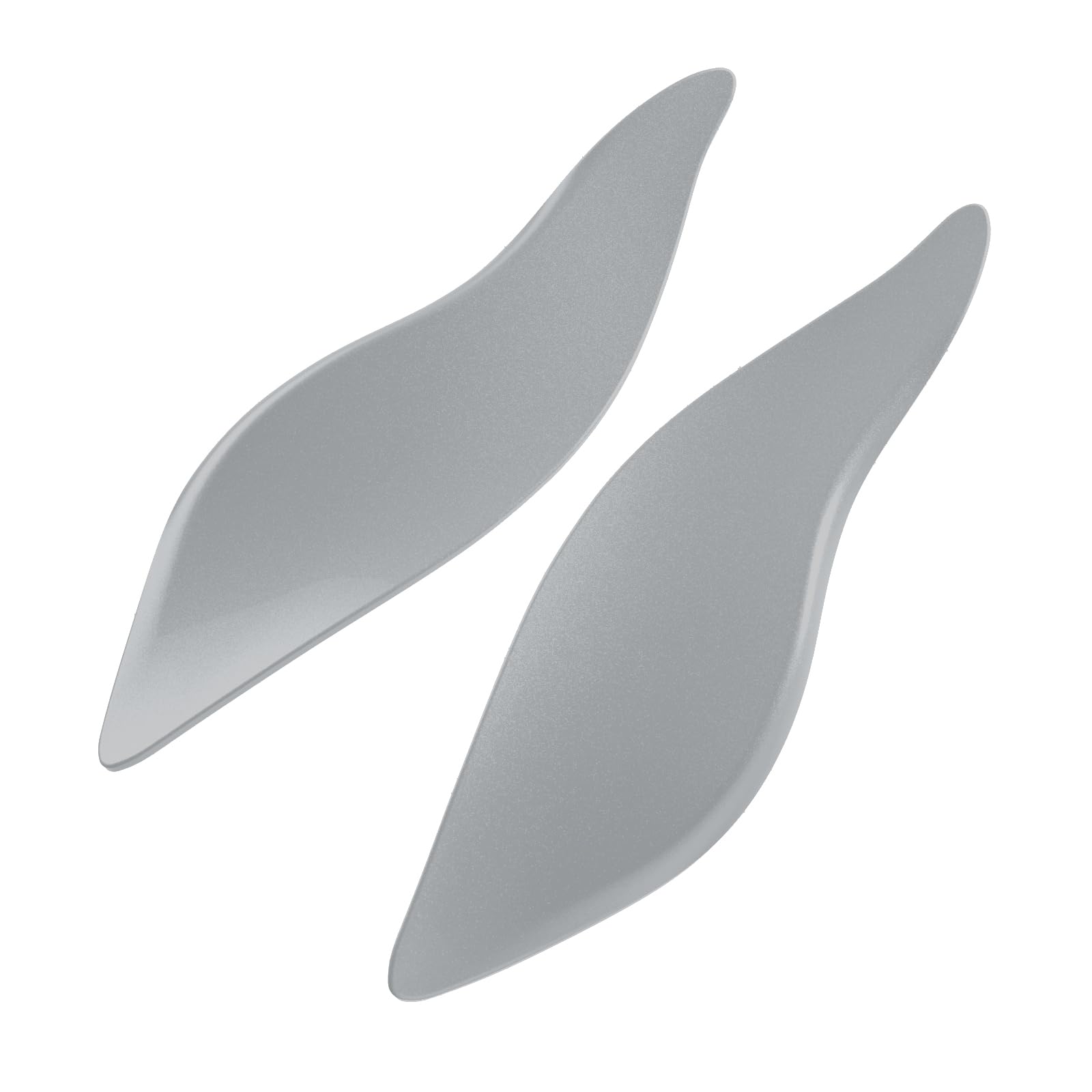 Harley Touring 2014-2023 Adjustable Fairing Air Deflectors & Side Wings Windshield Deflectors - Atlas Silver | Reduce Wind Noise & Improve Riding Comfort for Long Highway Trips