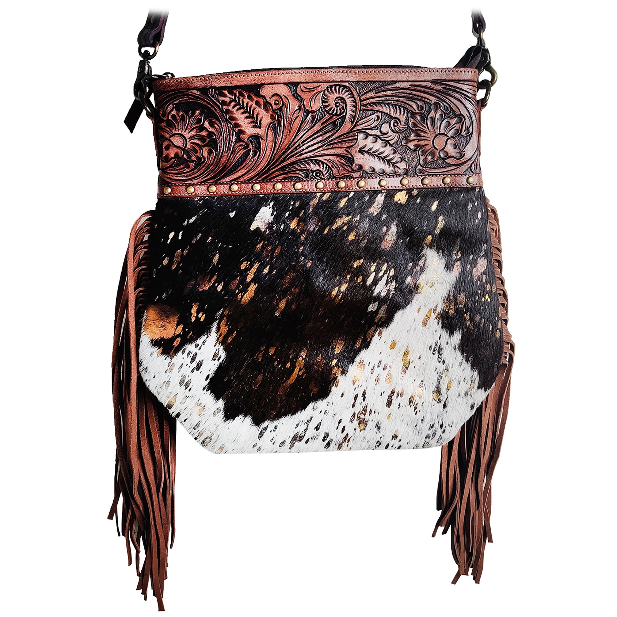 Stylish Leather Crossbody Bag for Women – Western Tassel Fringe Purse – Perfect for Everyday Use, Travel & Casual Outings