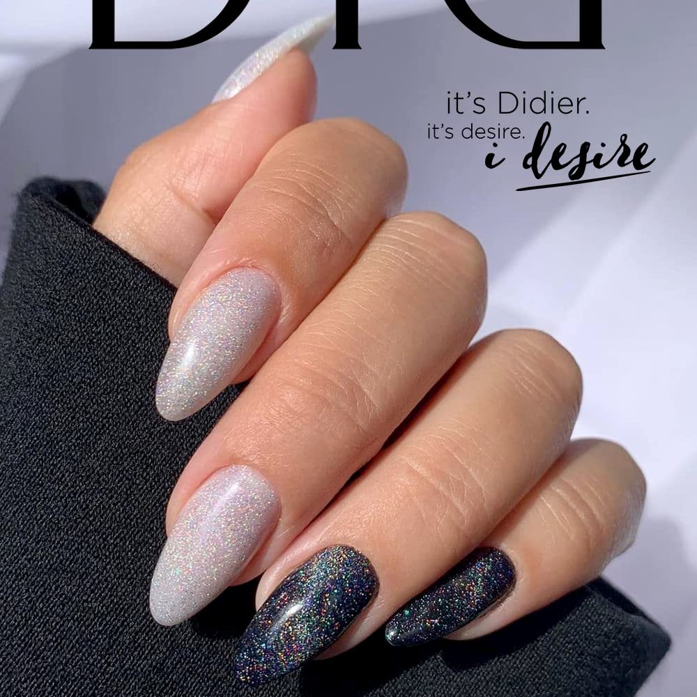 DIDIER LAB Gel Polish Top Coat Cat Eye No.1 - UV/LED Nail Polish Protection with Holographic Glitter - Smooths Nail Irregularities - 10ml for Manicure & Pedicure - Perfect for Salon, Home Nail Art & Special Occasions