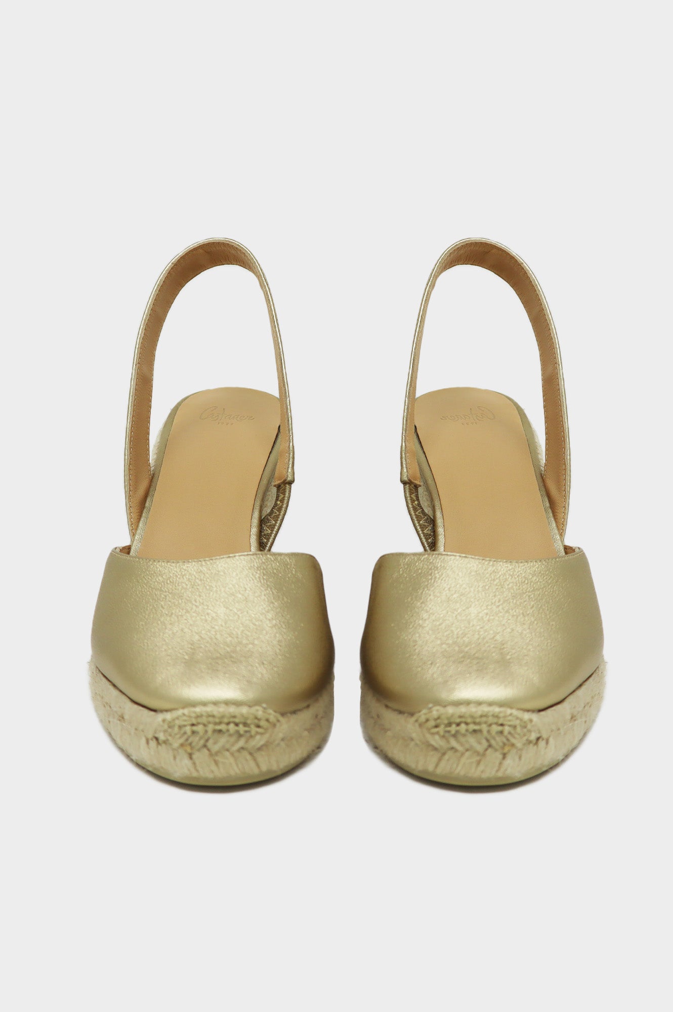 CASTANER Carissa Sandal in Gold - Women's Luxury Espadrille Wedge Sandals for Summer, Beach & Vacation Outfits