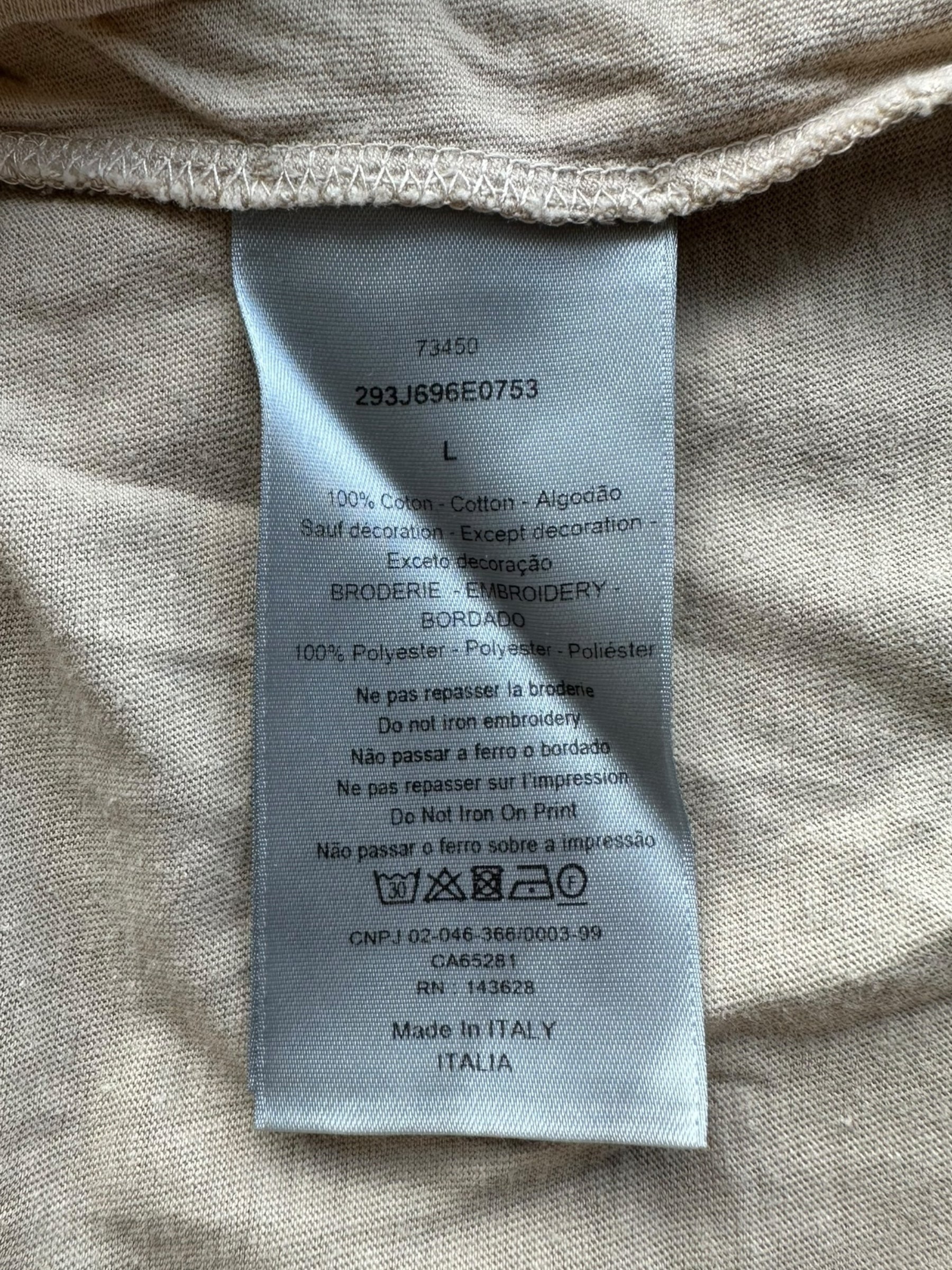 Dior Jack Kerouac Yellowstone T-Shirt with D Logo - Classic Tan Cotton Tee for Men | Casual Wear, Street Style & Fashion Outfits