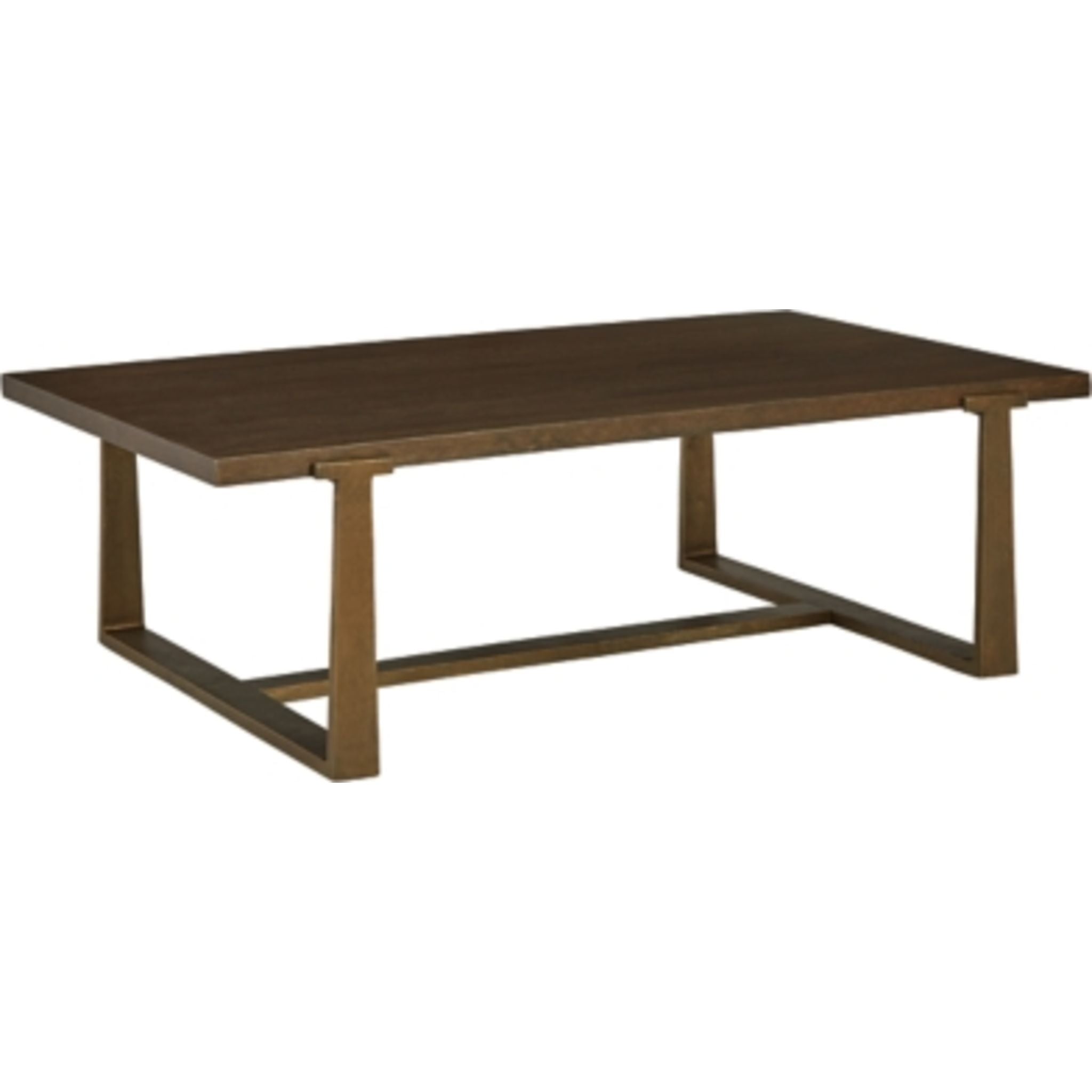 Modern Balintmore Coffee Table with Brown/Gold Finish - Stylish Living Room Centerpiece for Home Decor & Entertaining