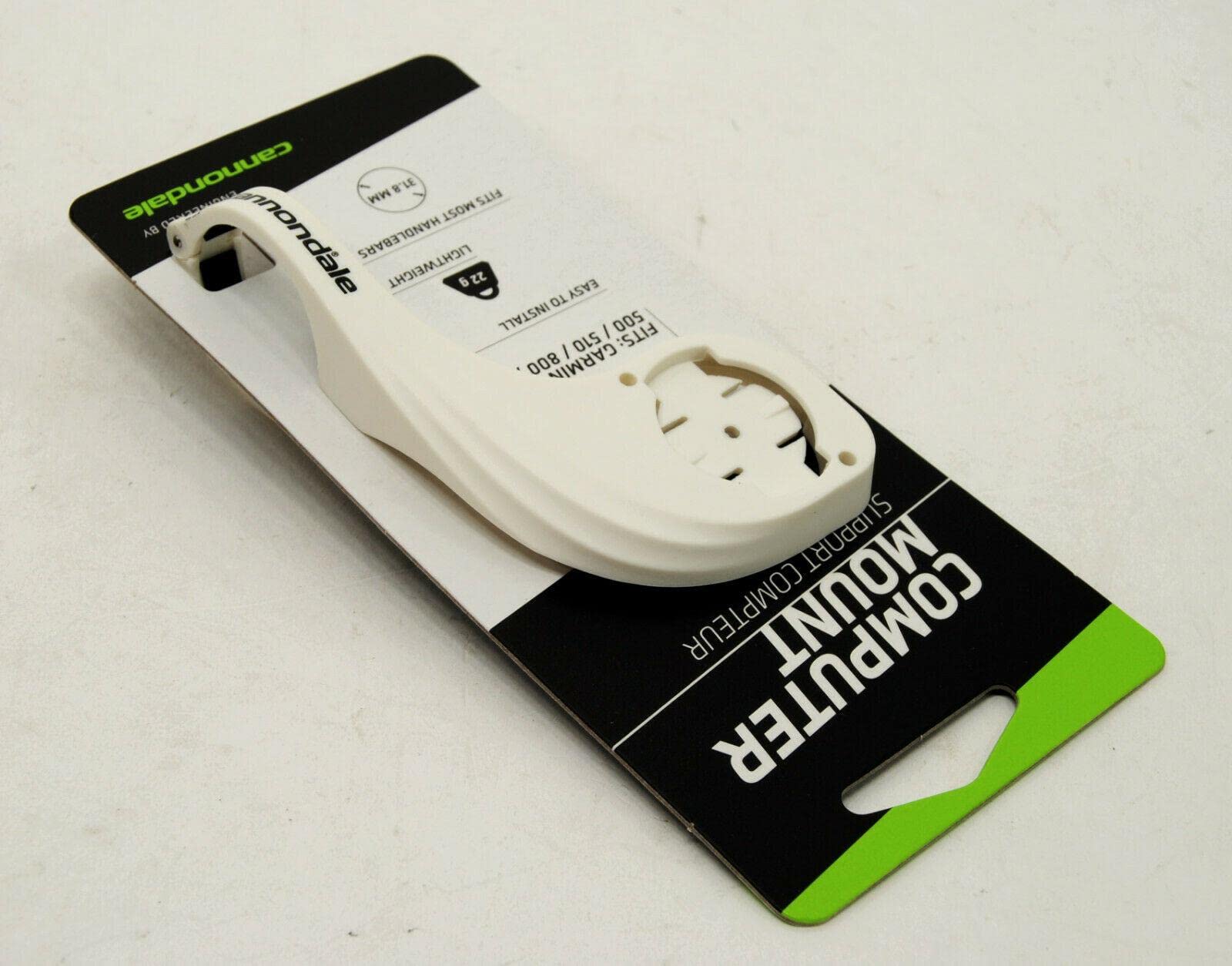Cannondale Bike Computer Mount - CU4064OS (White) | Universal Cycling Accessory for Road & Mountain Bikes | Perfect for GPS Tracking & Performance Monitoring