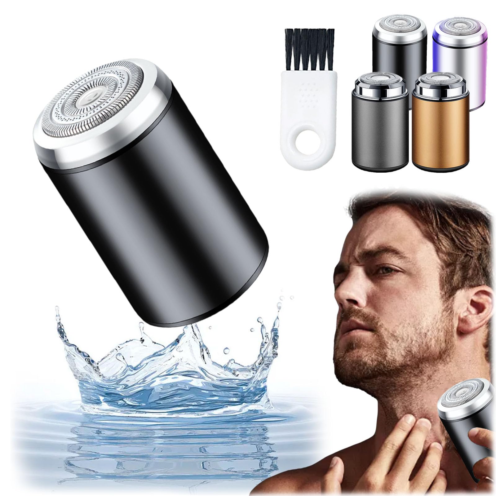 Berbiget Mini Portable Electric Shaver - USB Rechargeable Waterproof Travel Razor for Men & Women | Perfect for Travel, Gym, and Daily Use