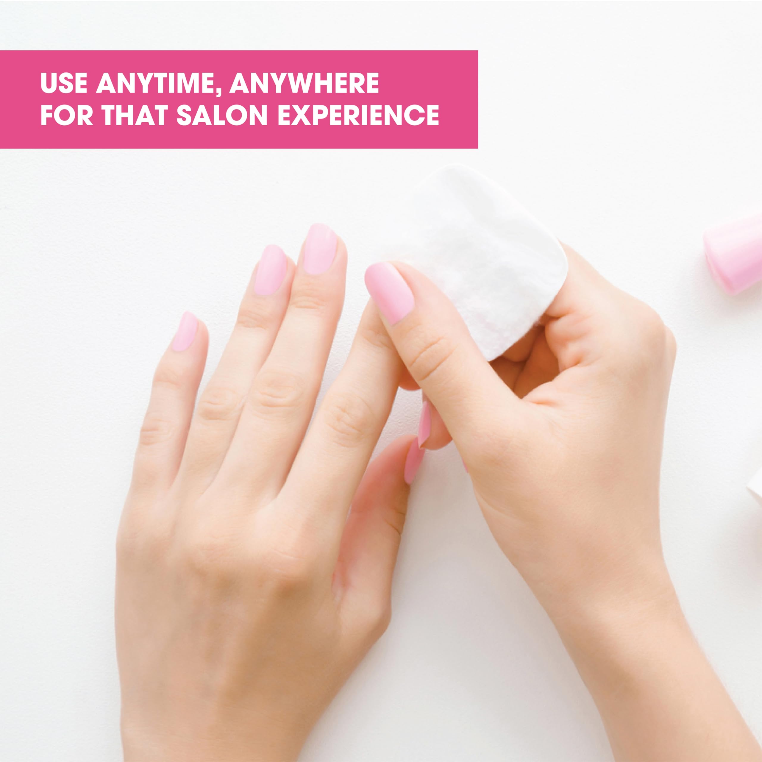 Diamond Wipes Acetone Nail Polish Remover Pads with Aloe Vera - 500 Count Individually Wrapped Wipes for Salon, Travel & At-Home Manicures