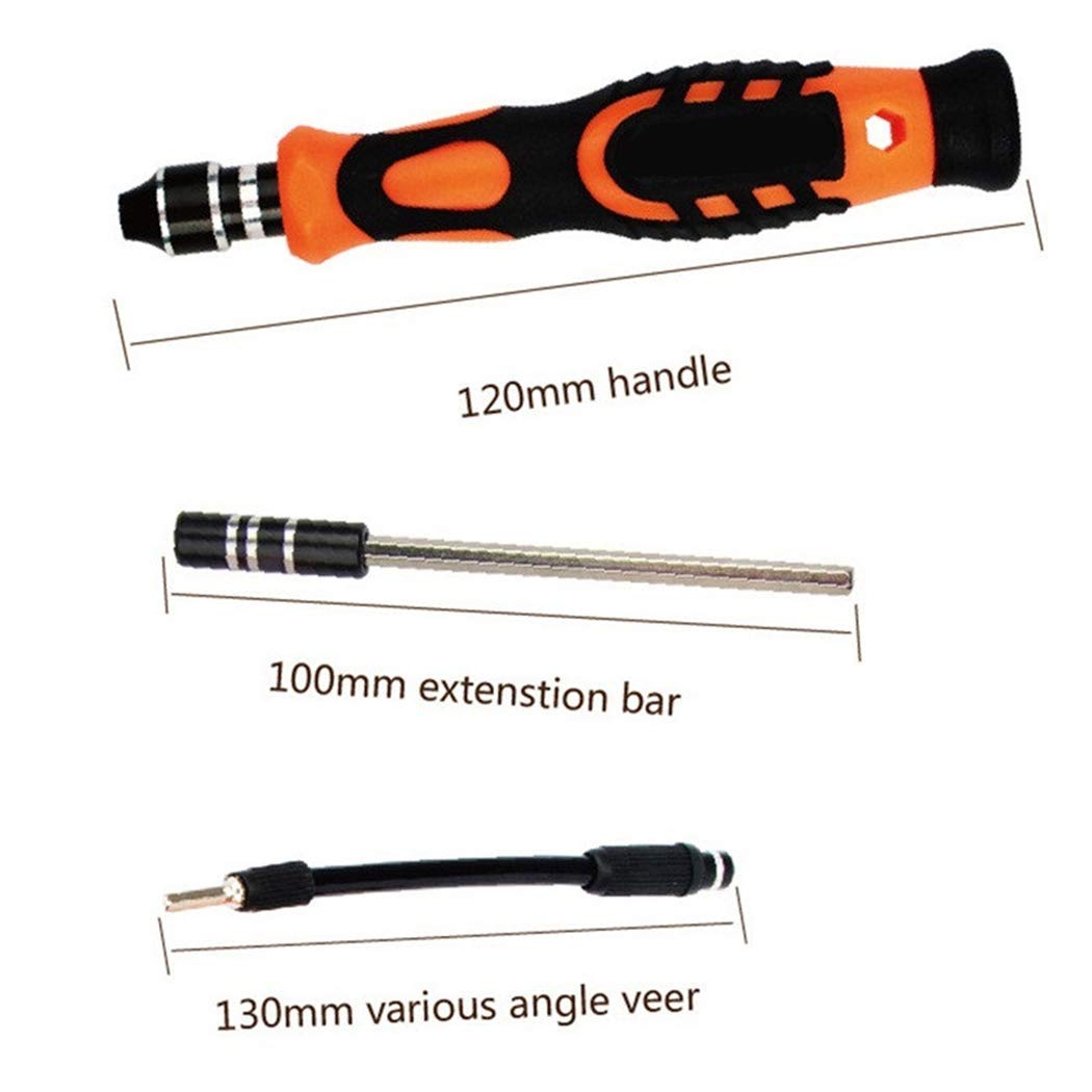 52 in 1 Precision Screwdriver Set - Professional DIY Repair Tool Kit for iPhone, Laptop, Watch, Glasses & Electronics - Magnetic Screwdriver Kit with Case & Drill Bits - Perfect for Home, Office & Tech Repairs