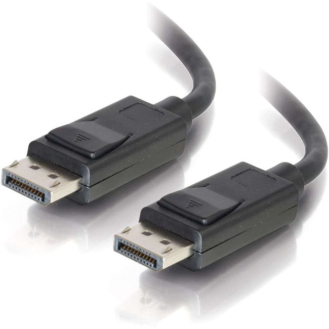 20Ft DisplayPort Cable with Latches - 8K UHD 4K@144Hz HDR - Male to Male High-Speed Cable for Gaming, Home Theater, and Office Setup - Black
