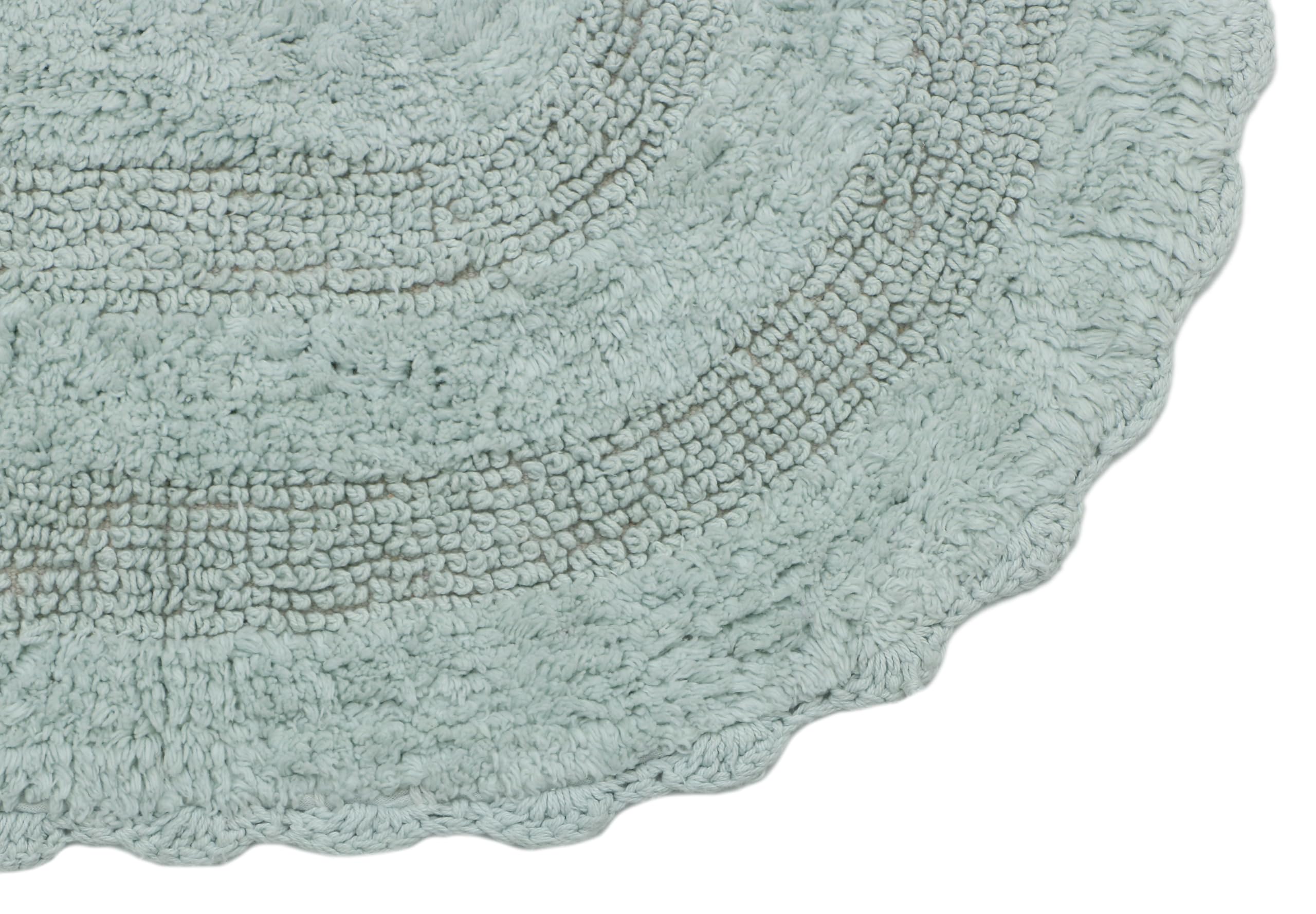 Premium Cotton Oval Bath Rug - Super Absorbent, Soft & Non-Slip Bathroom Mat for Shower, Vanity & Kitchen - 50x75cm Home Decor - Perfect for Bathrooms, Entryways & Cozy Living Spaces