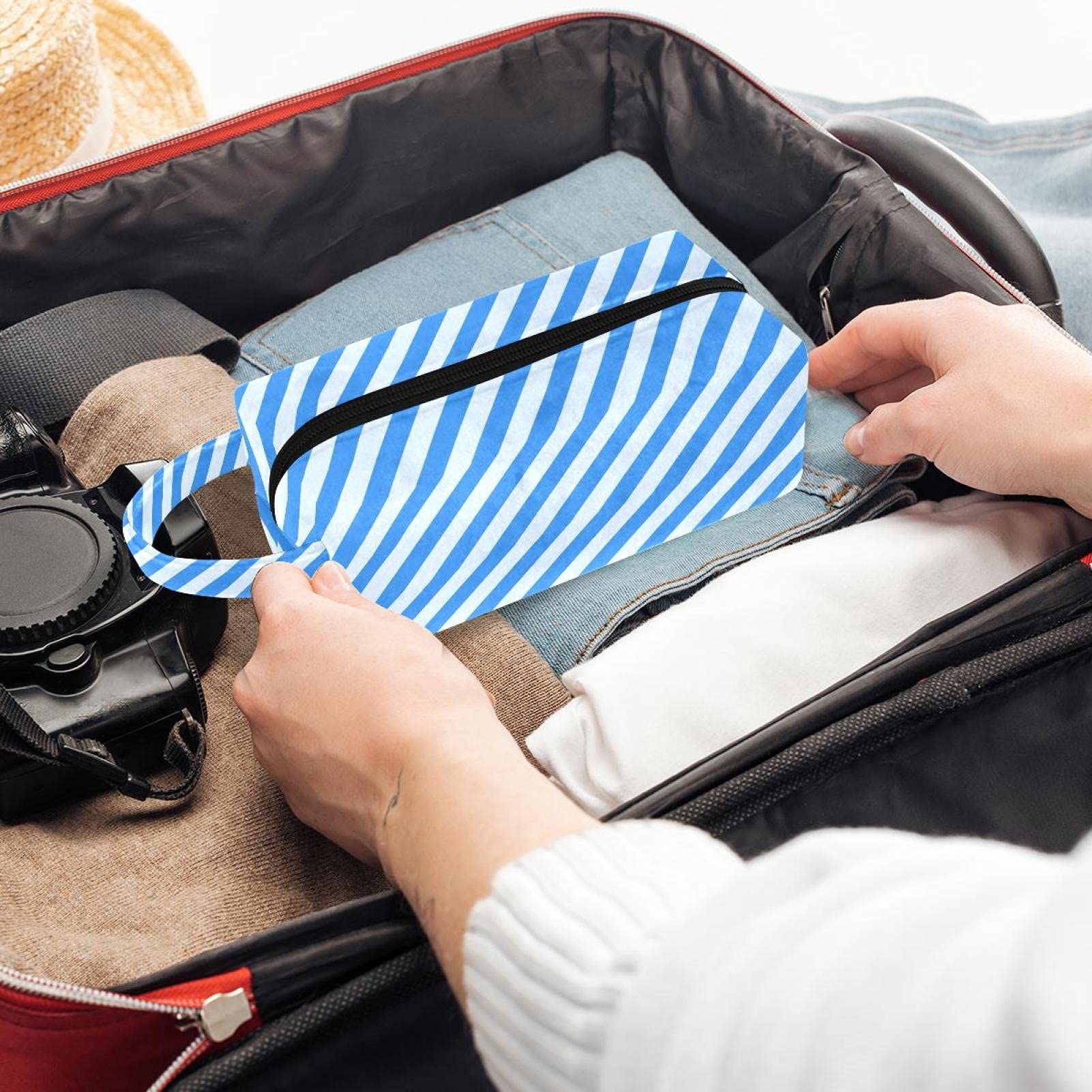 Portable Cosmetic Bag for Women - Soft Travel Makeup Case with Zipper | Perfect for Travel & Daily Use