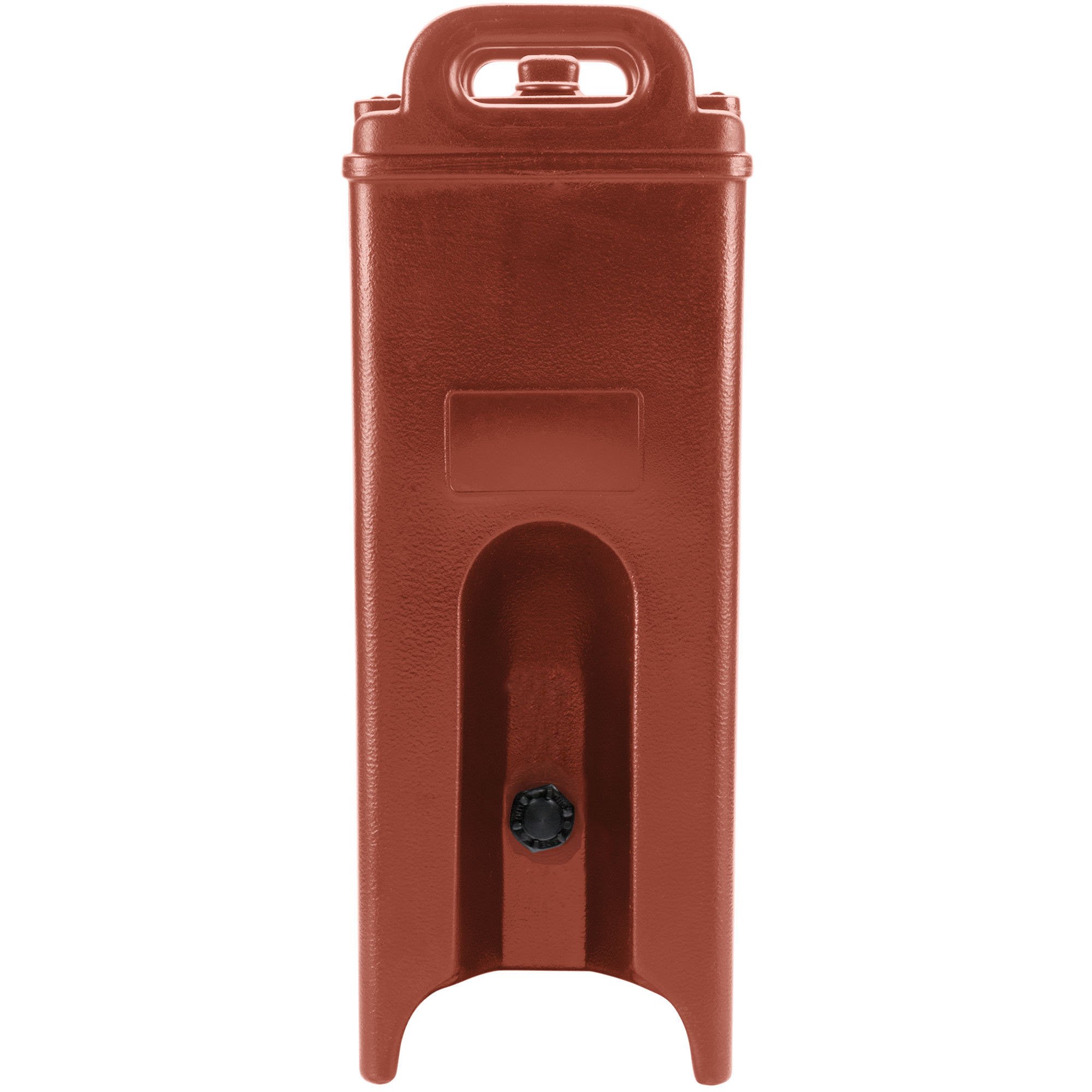 Cambro 500LCDPL402 Camtainer 5 Gallon Food Storage Container with Plug - Brick Red - Ideal for Commercial Kitchens, Catering, and Bulk Food Storage