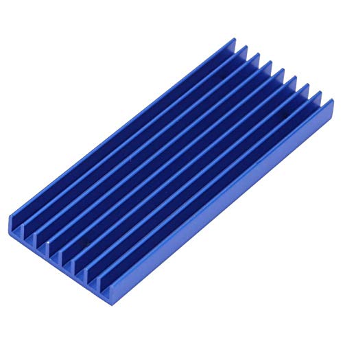 High-Performance Aluminum Heat Sink with Slotted Cooling Fins - Corrosion Resistant for Circuit Boards & Chips - Perfect for Electronics Cooling, PC Builds, and LED Applications