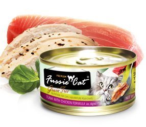 Fussie Cat Premium Grain-Free Wet Cat Food - 12 Pack Variety (Tuna Chicken, Tuna Salmon, Ocean Fish) 2.82oz Cans - High Protein, Natural Ingredients for Adult & Senior Cats - Perfect for Mealtime, Travel & Picky Eaters