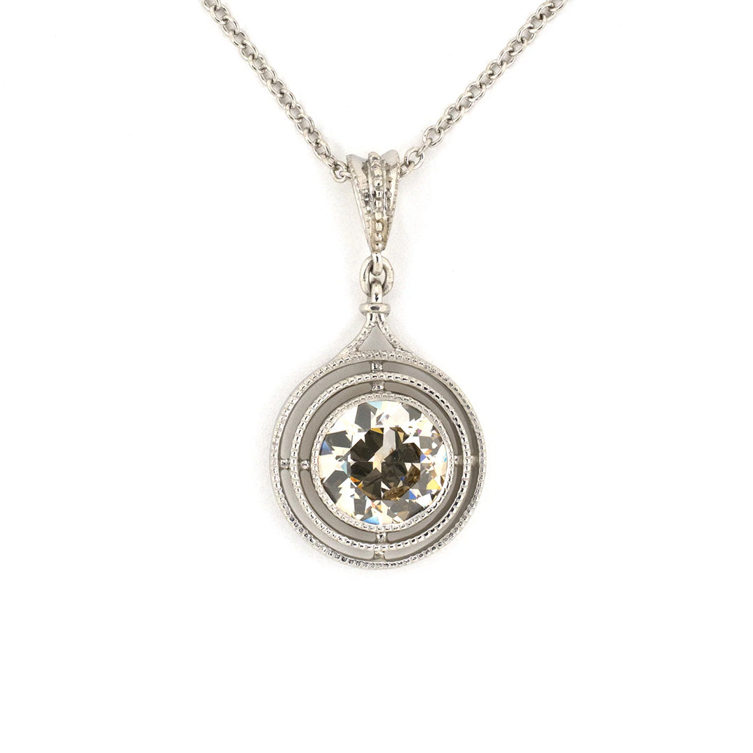 Diamond Tiered Merry Widow Pendant Necklace for Women - Elegant Layered Crystal Jewelry Gift for Anniversary, Wedding & Special Occasions