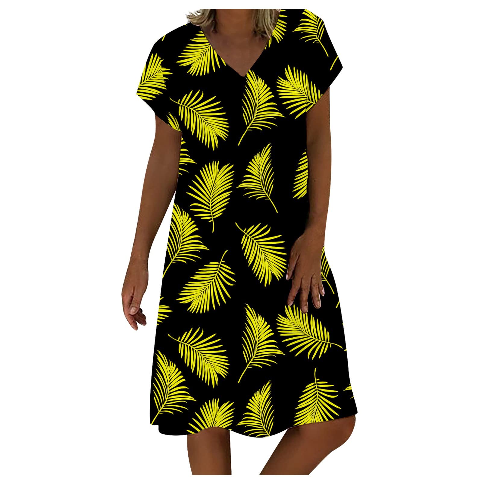 Sexy Summer Dresses for Women - Loose Short Sleeve Pullover Casual Cocktail Dress | Perfect for Beach Vacations, Date Nights & Summer Parties