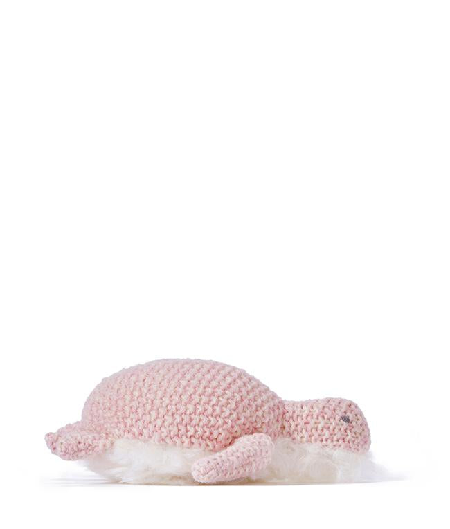 Toby Turtle Baby Rattle Toy - Soft Pink Teether for Infants & Toddlers - Perfect for Soothing Gums & Sensory Play