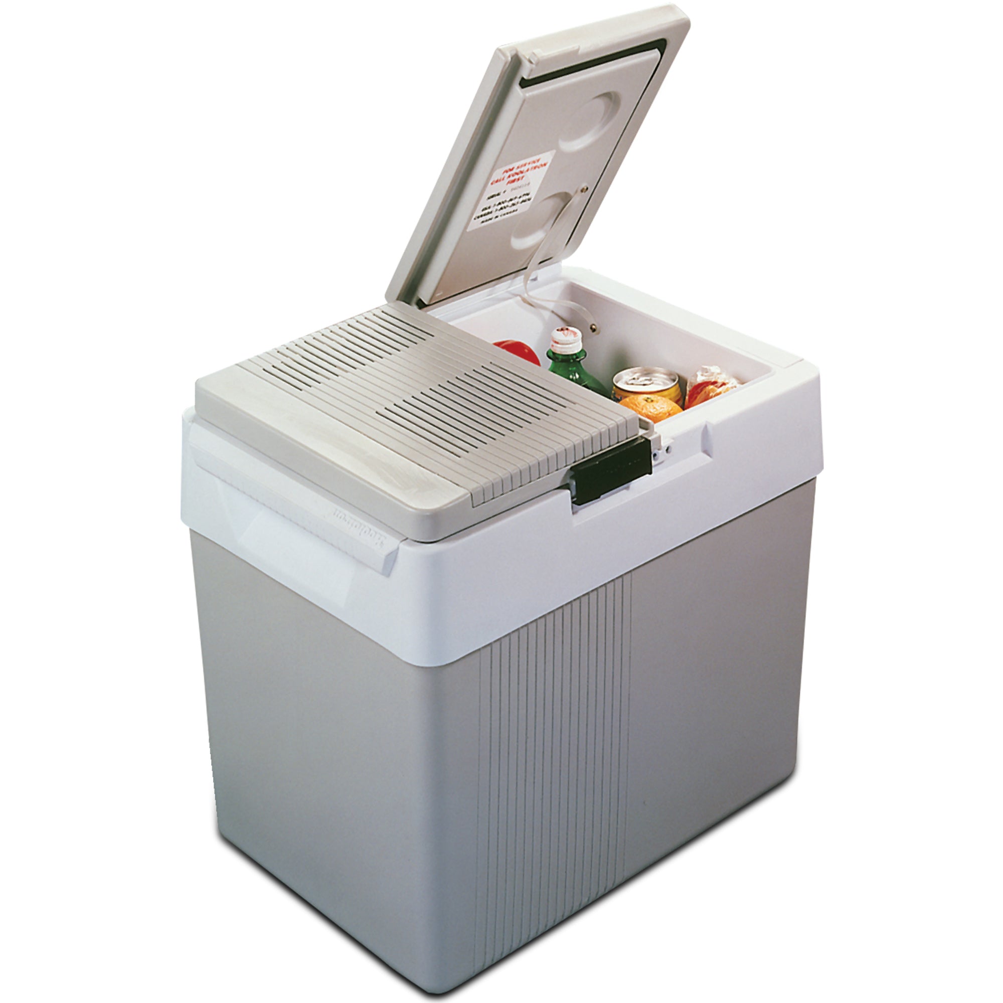 Koolatron 12V Electric Cooler and Warmer - 31L (33qt) Thermoelectric Car Fridge with Dual Opening - Portable Iceless Refrigerator for Road Trips, Camping, RV & Truck Travel - 12 Volt DC Connection - Gray