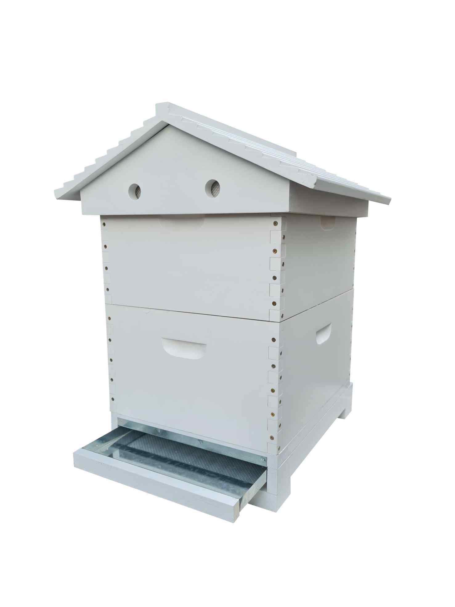 Premium Telescopic Beehive with Mesh Bottom Board - Pre-Assembled & Painted for Easy Beekeeping | Perfect for Backyard Hives & Honey Production