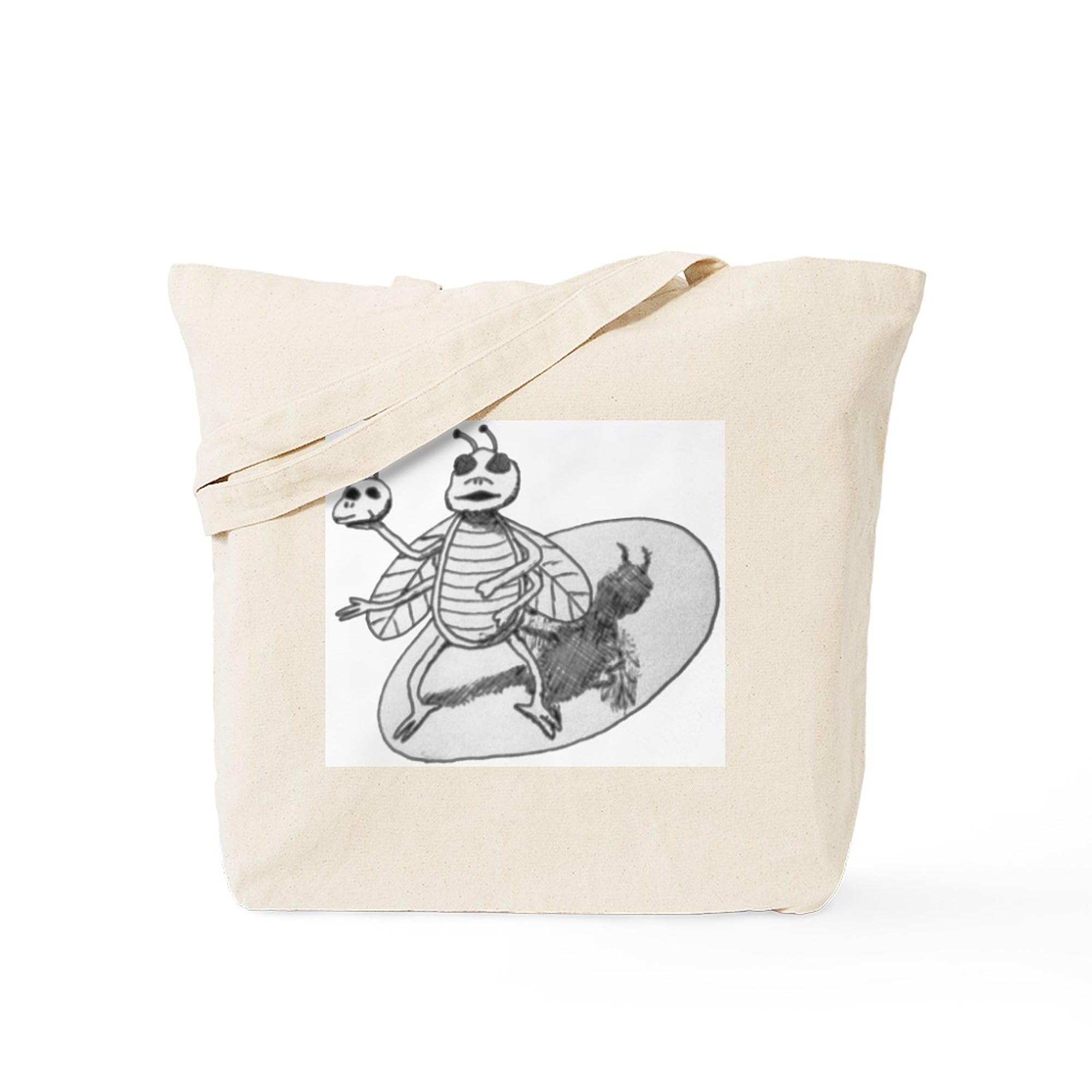 Acting Bug Tote Bag - Natural Canvas Reusable Shopping Bag for Groceries, Beach & Daily Use | Eco-Friendly & Durable
