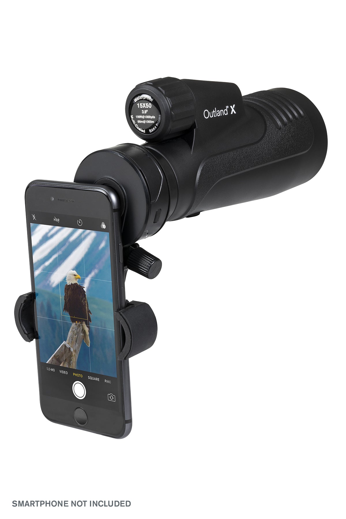 Outland X 15x50mm High Power Monocular Telescope with Smartphone Adapter - Perfect for Bird Watching, Hunting, Hiking & Outdoor Adventures