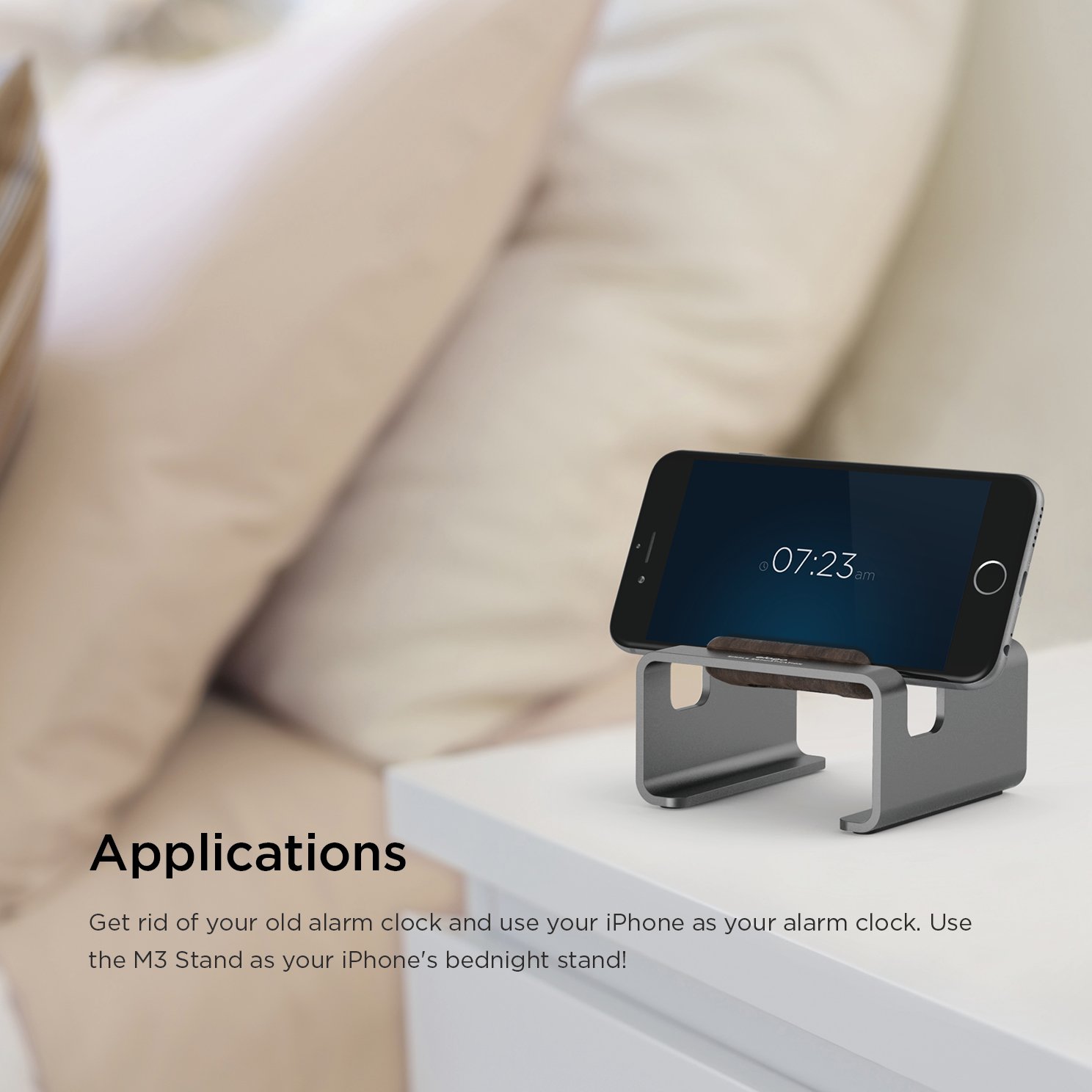 Premium Aluminum M3 Stand for iPhone, iPad, Galaxy - Home & Office Use
