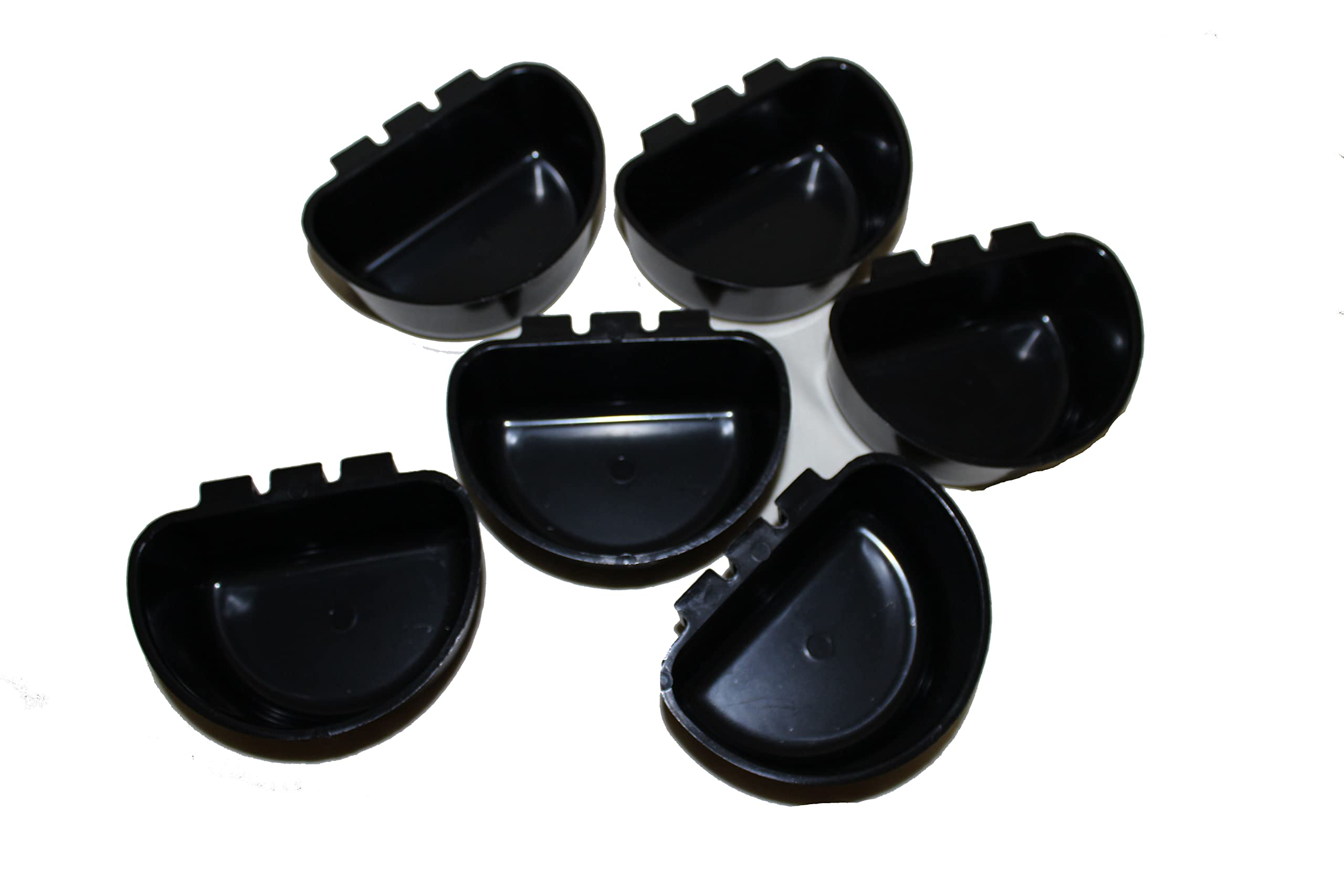 1/2 Pint Small Animal Feed & Water Cups - 6 Pack for Cages | Durable Plastic Pet Bowls for Rabbits, Guinea Pigs, Hamsters | Perfect for Cages, Hutches & Playpens