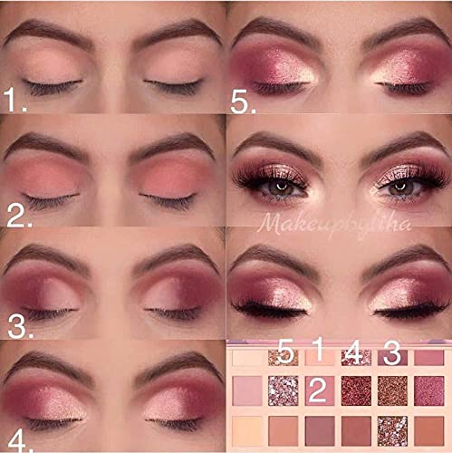 Professional D.B.Z. Nude Eyeshadow Palette Set - 18 Neutral Shades with 5 Makeup Brushes & Beauty Blender | Complete Makeup Kit for Everyday Looks, Bridal Makeup & Professional Cosmetics