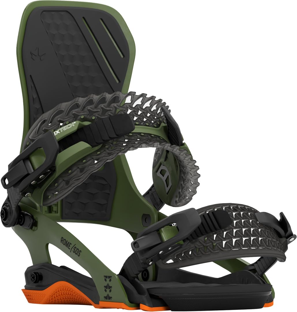 Rome Snowboards Men's DOD Snowboard Bindings - Adjustable Strap Bindings for All-Mountain Freestyle Riding | Perfect for Park, Powder & Backcountry Adventures