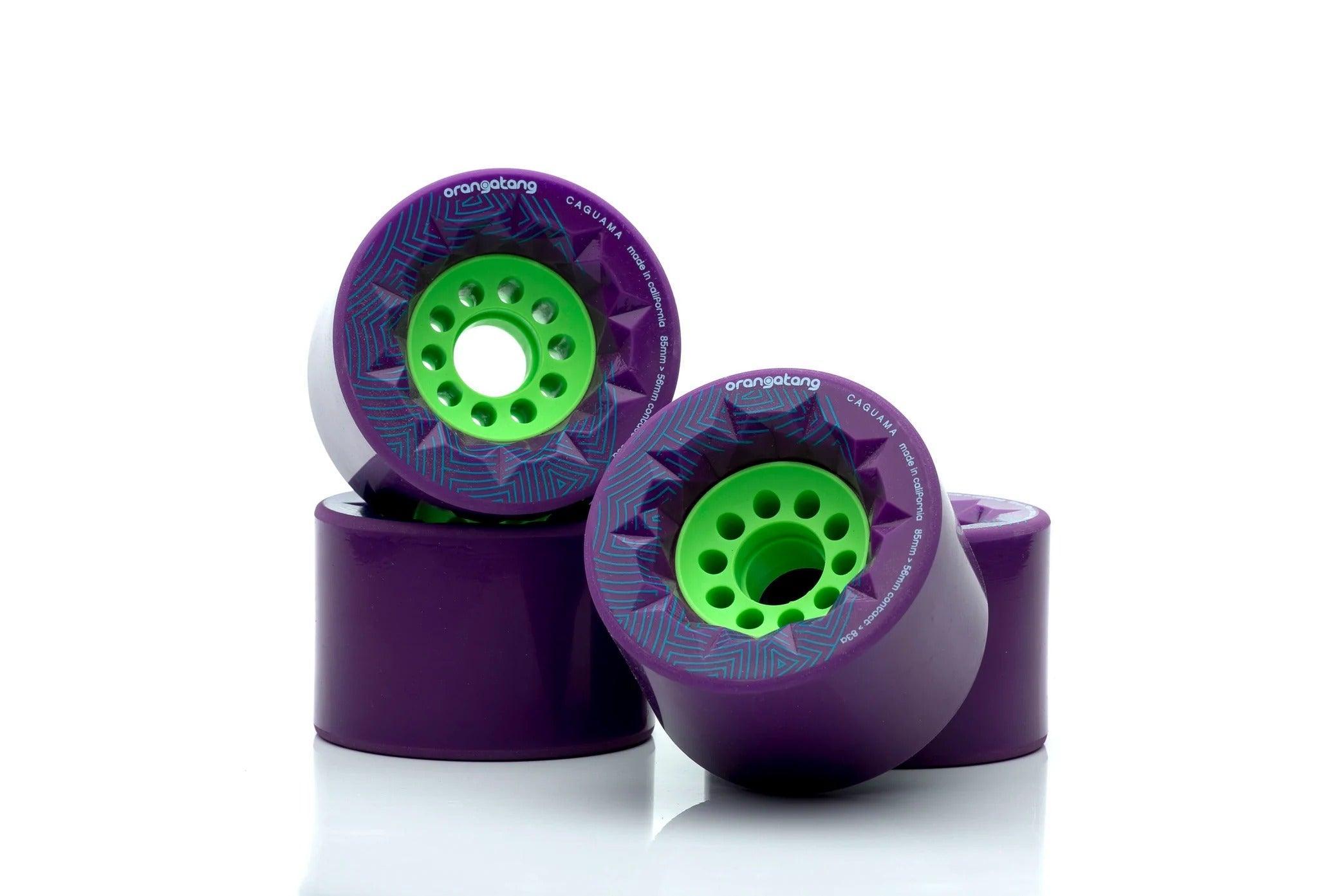 Evolve Orangatang Caguama 85mm Longboard Wheels - High Performance Urethane for Smooth Cruising & Downhill Riding - Perfect for Skateboarding, Commuting & Outdoor Adventures