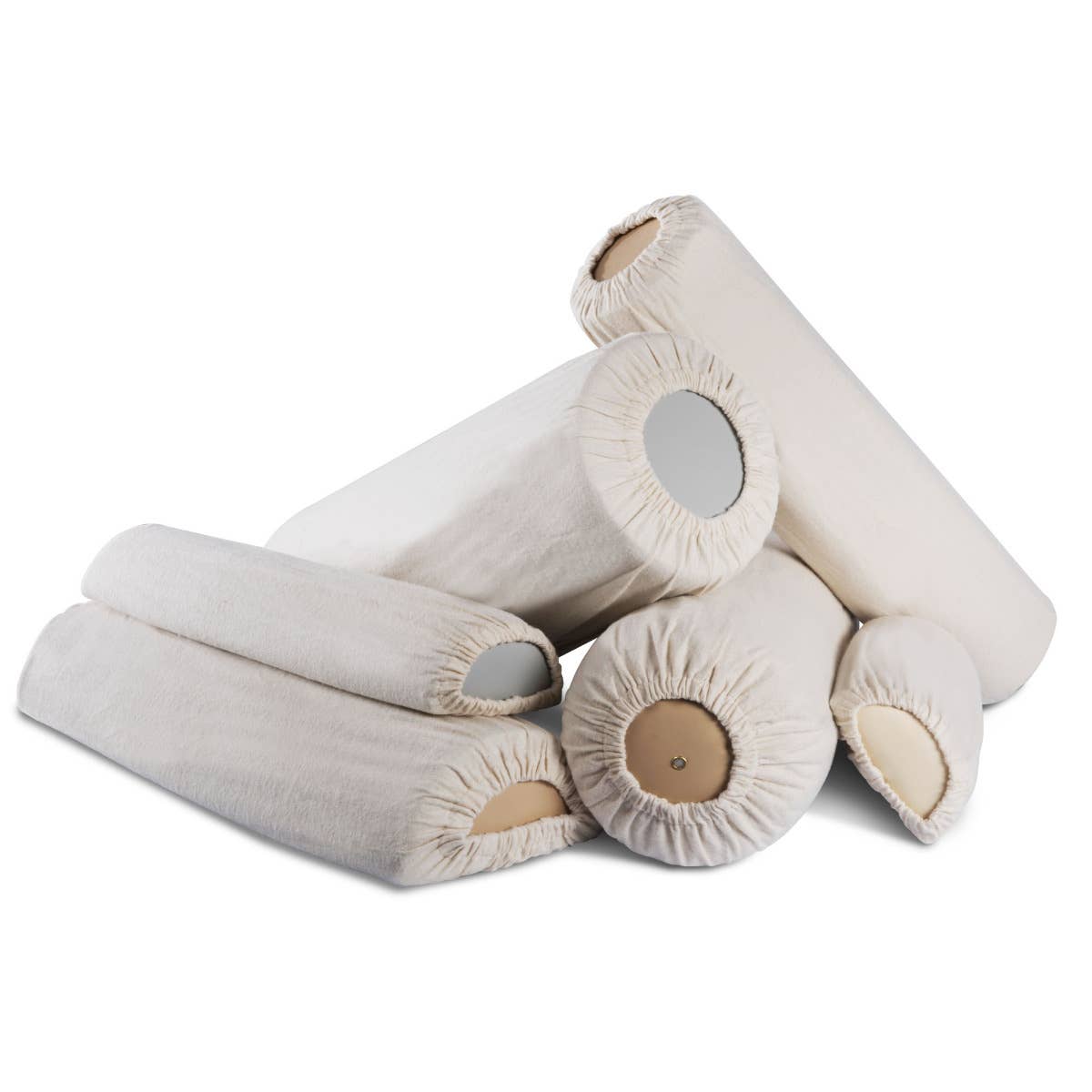 DURA LUXE™ Premium Cotton Flannel Bolster Pillow Covers - Soft & Cozy for Sofa, Bed, Couch - Home Decor & Comfort Upgrade