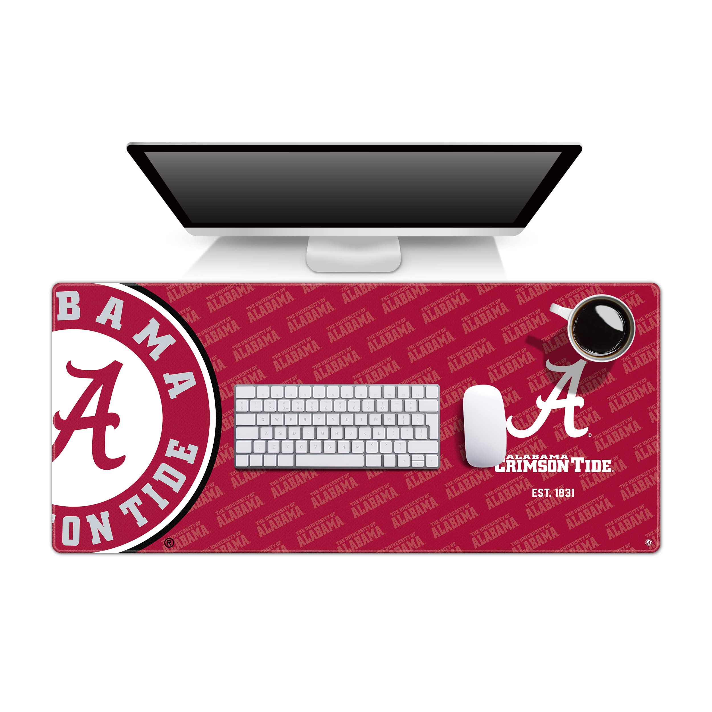 YouTheFan NCAA Logo Series Desk Pad - Non-Slip Mouse Pad with Team Logos, Large Gaming & Office Desk Mat - Perfect for Work, Gaming & Home Office Setup