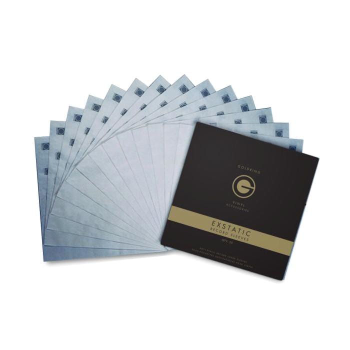 Goldring Milty Exstatic Record Sleeves (25 Pack) - Premium Anti-Static Vinyl Record Storage Sleeves for LP Albums - Perfect for DJs, Collectors & Music Enthusiasts