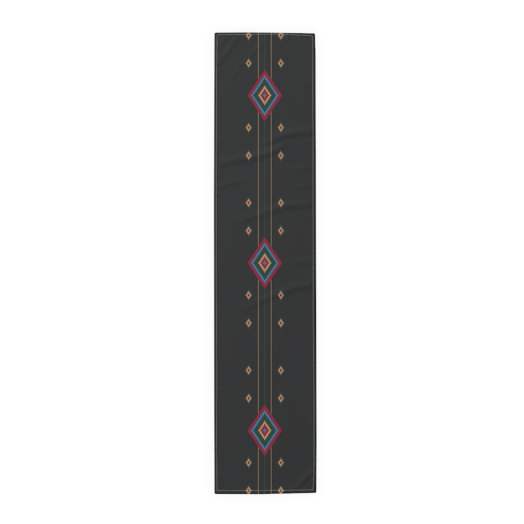 Black Diamond Southwestern Table Runner - Elegant Kitchen & Dining Table Linens Cloth for Home Decor, Party & Holiday Dinner Settings