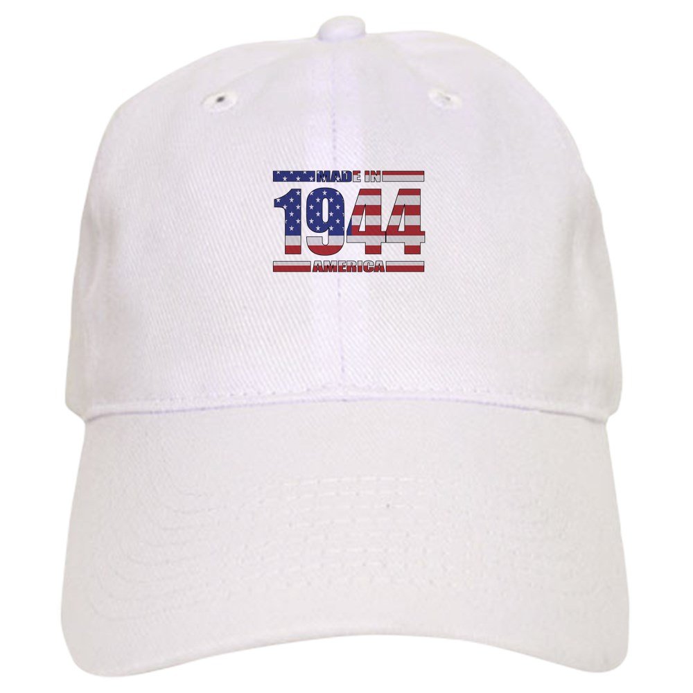 1944 Made in USA Adjustable Baseball Cap - Vintage Patriotic Hat for Men & Women - Perfect for 4th of July, Veterans Day & Outdoor Activities