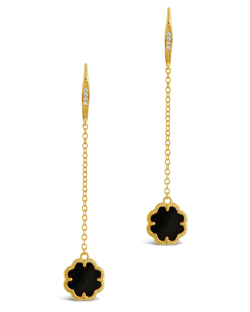 Elegant Rose Petal Long Drop Earrings for Women - Romantic Floral Dangle Jewelry for Date Night & Special Occasions