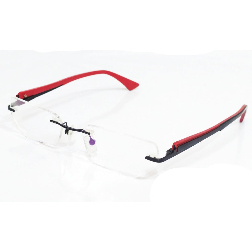 Blue Light Blocking Rimless Computer Glasses with Anti-Glare Coating - UV Protection for Screen Time & Gaming - Lightweight Eyewear for Office, Reading & Digital Device Use