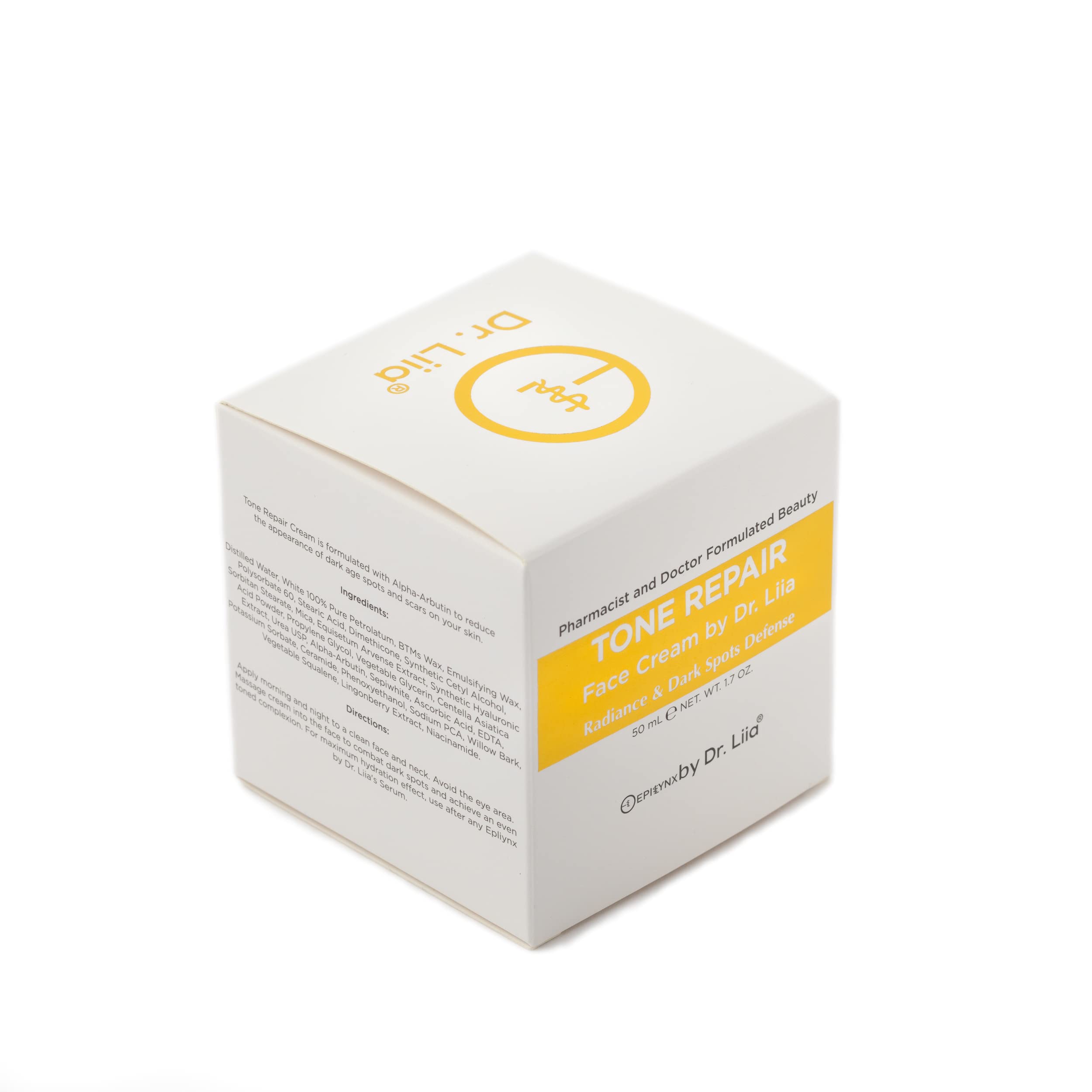Dr. Liia Tone Repair Moisturizer for Dark Spots & Hyperpigmentation - Gluten Free, Vegan Face Cream for Sensitive Skin | Brightening Treatment for Sun Spots, Acne Scars & Uneven Skin Tone | Perfect for Daily Skincare Routine & Post-Acne Care