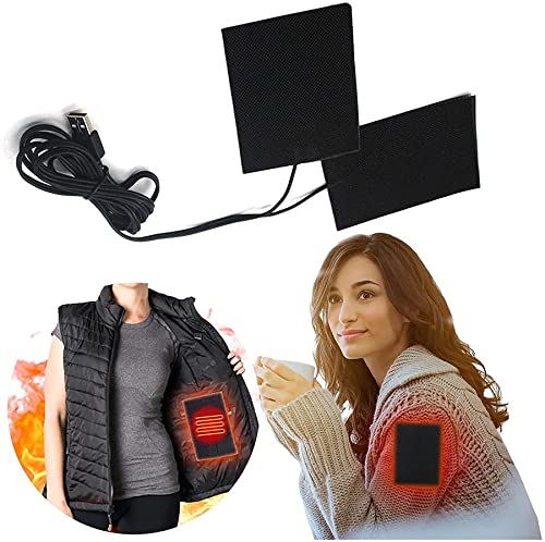Electric Heating Pad for Back & Shoulder Pain Relief - Fast-Heating Thermal Pad for DIY Heated Clothing, Outdoor Gear & Winter Wear - Perfect for Camping, Hiking & Cold Weather Activities