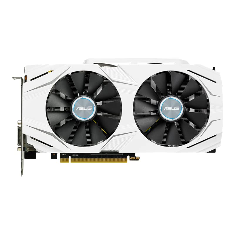 ASUS GeForce GTX 1060 6GB GDDR5 Dual-Fan OC Edition Graphics Card | VR Ready, Dual HDMI, DisplayPort 1.4 | Gaming PC Build, eSports & 4K Video Editing (Renewed) - DUAL-GTX1060-O6G