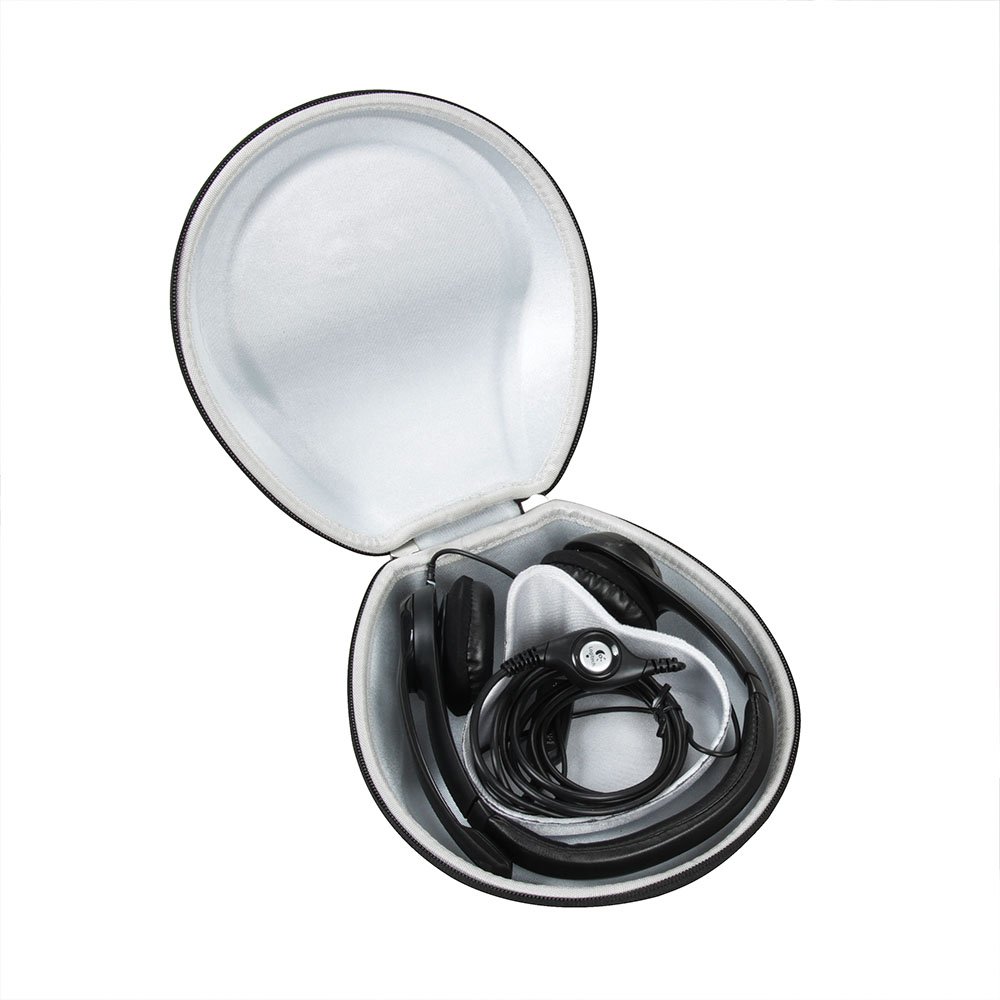 Hermitshell Travel Case for Logitech ClearChat Comfort H390 USB Headset - Protective Storage for Office, Home & Travel Use