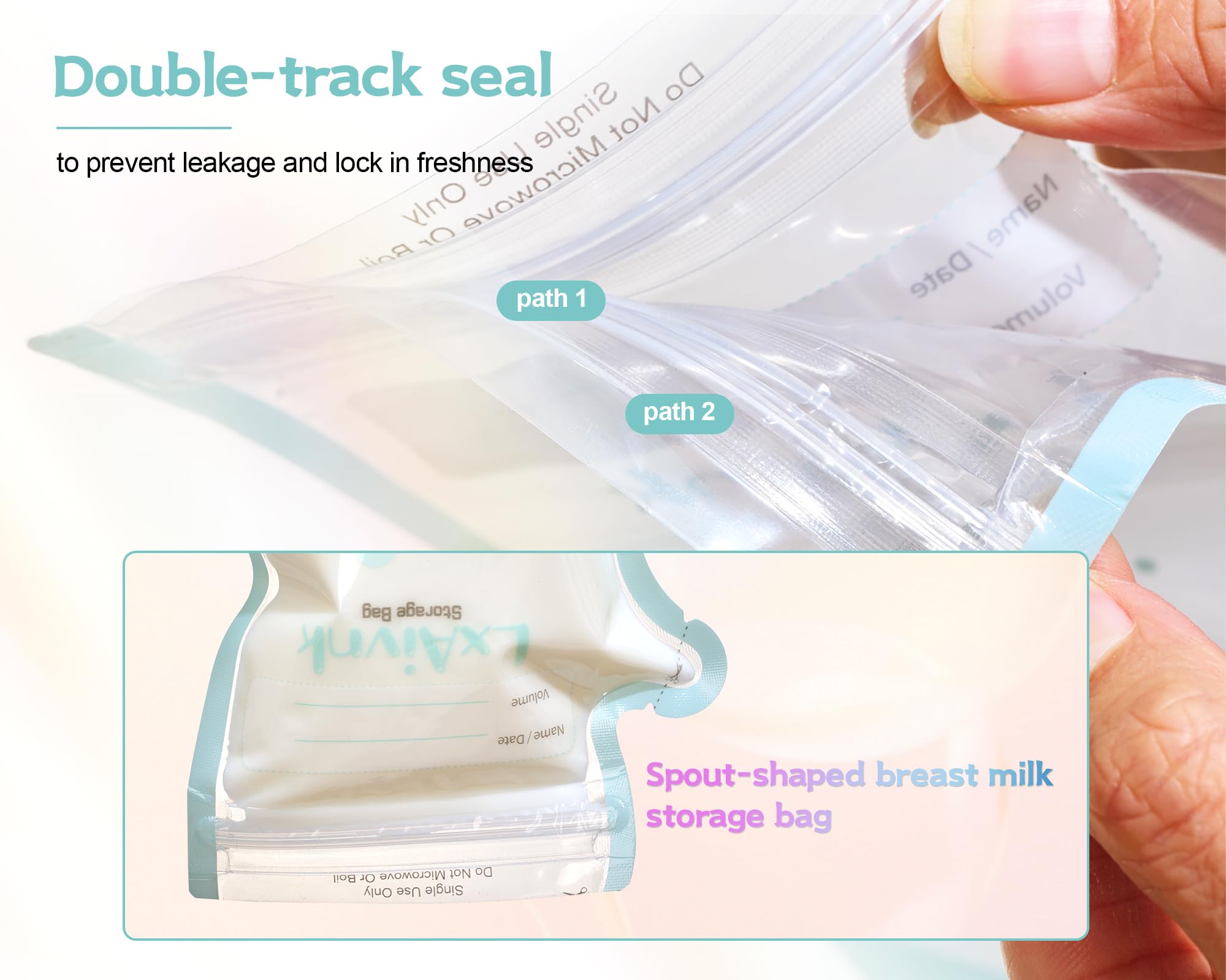 **6oz (180ml) Breast Milk Storage Bags - 105 Count, Leak-Proof Freezer Bags for Breastfeeding Moms, BPA-Free & Durable Thin Design - Ideal for Pumping, Storing, and Organizing Breast Milk**