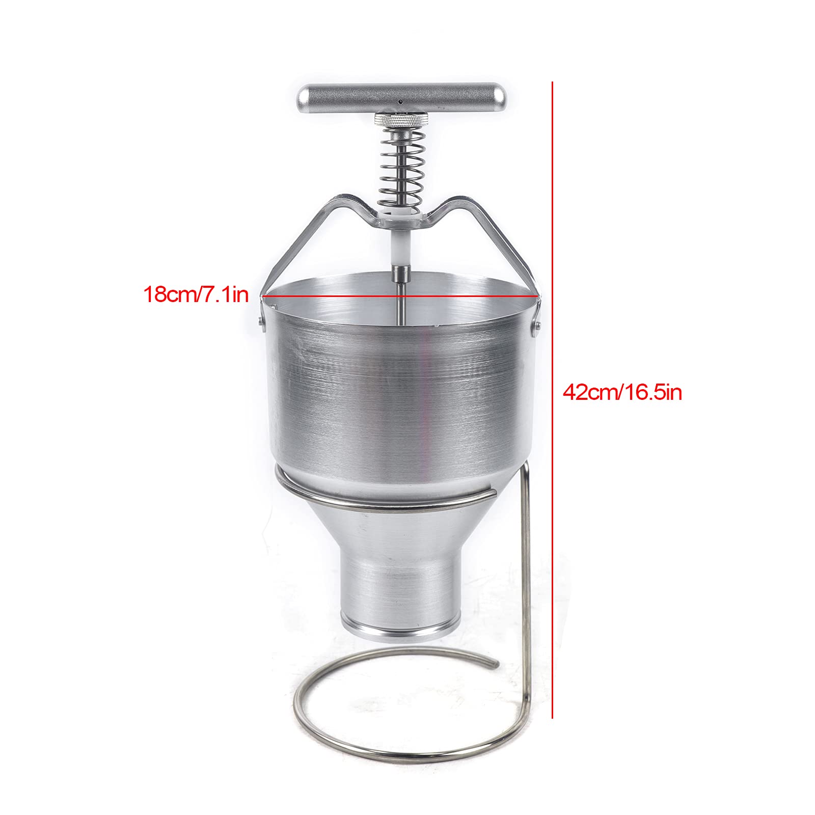 5L Manual Donut Dispenser - Doughnut Maker, Cake Depositor, Waffle & Crepe Plunger Hopper - Perfect for Breakfast, Snacks, Desserts - Ideal for Bakeries, Cafes & Home Baking