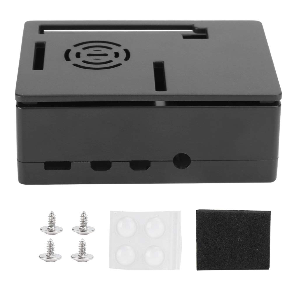 4 Model B Microcomputer Cooling Case - Black Shell for Desktop PC & Computer Cooling | Ideal for Home Office, Gaming, and Workstation Setups