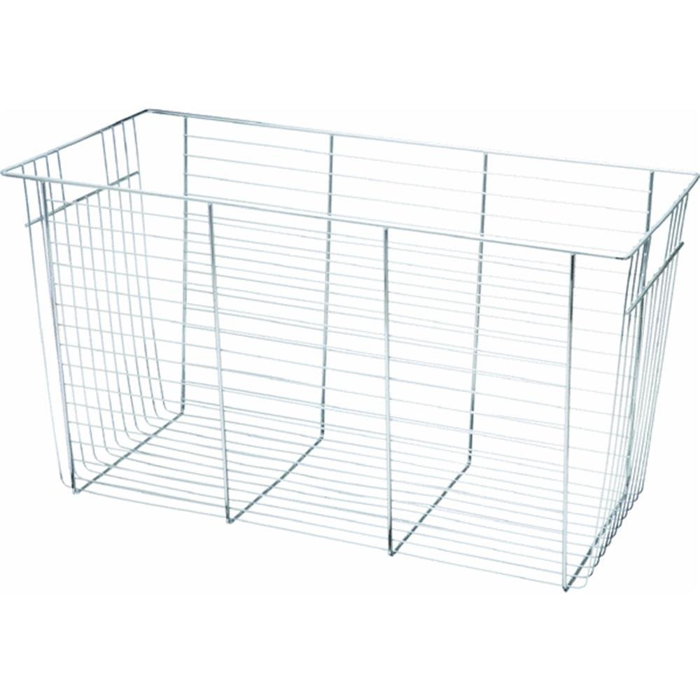 FreedomRail 6-Inch Chrome Wire Basket for OBox Storage System - Perfect for Kitchen, Bathroom & Closet Organization