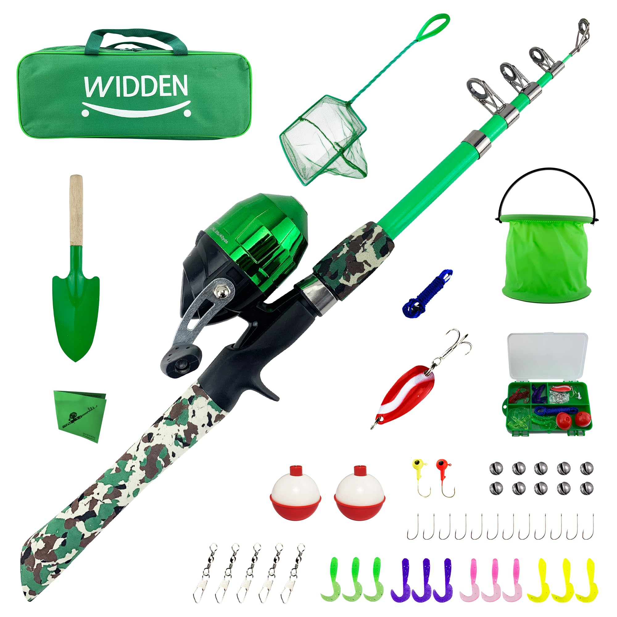 Best Telescopic Kids Fishing Pole Set - Portable Fishing Rod & Reel Combo with Tackle Box & Net for Boys & Girls | Perfect for Toddler Youth Outdoor Fishing Trips, Lakeside Adventures & Family Bonding Activities