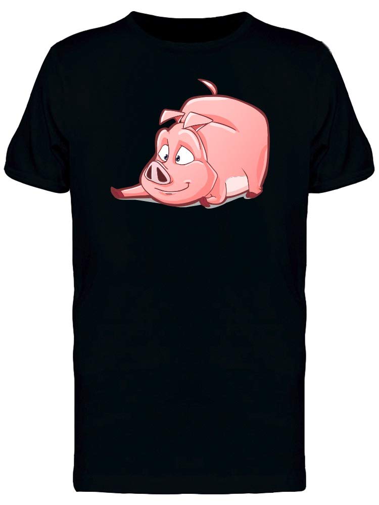 Playful Pig Cartoon T-Shirt for Men - Funny Graphic Tee for Casual Wear, Street Style & Everyday Outfits