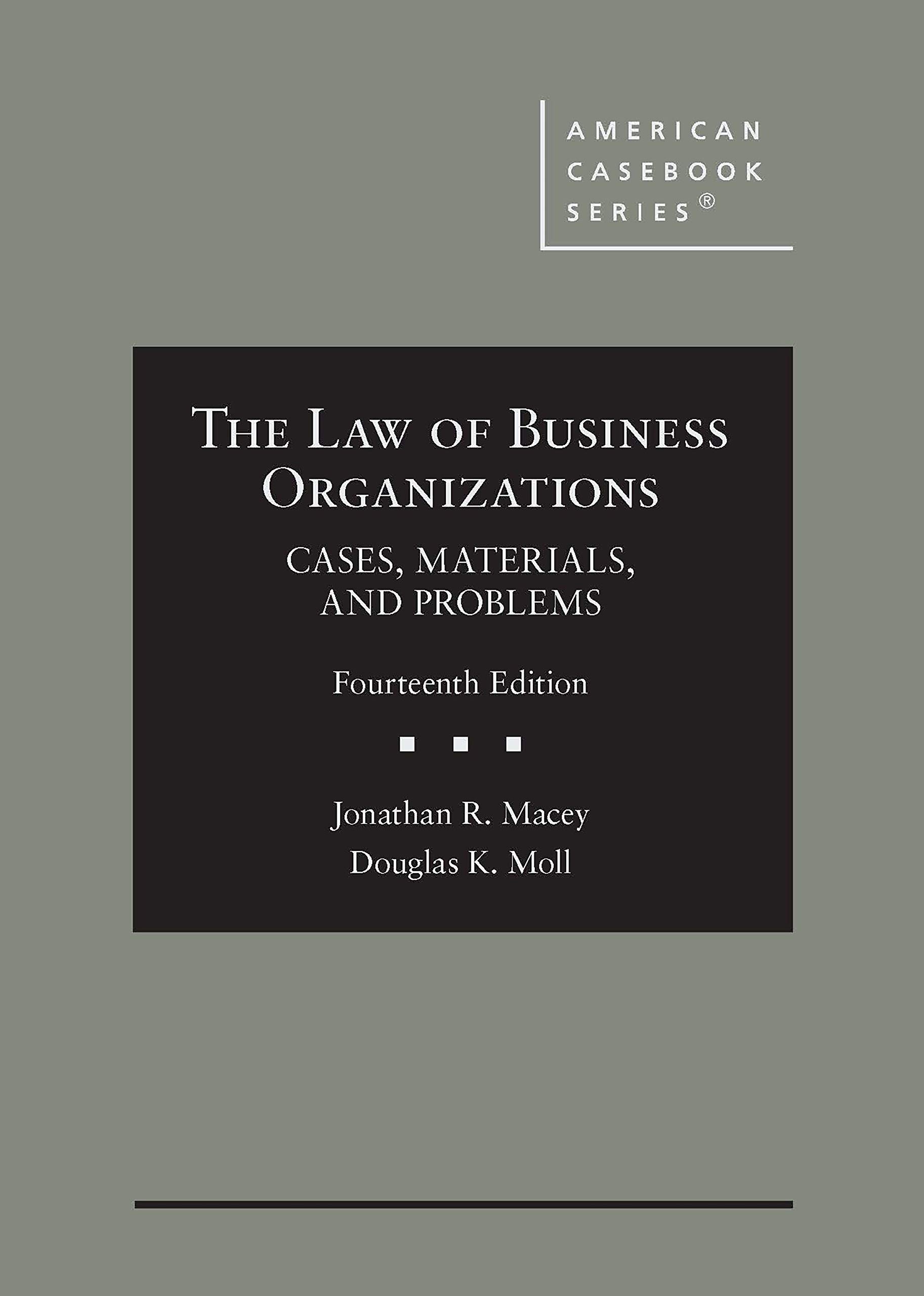 Business Organizations Law Textbook: Cases, Materials & Problems - American Casebook Series for Law Students | Perfect for Corporate Law Studies & Legal Education