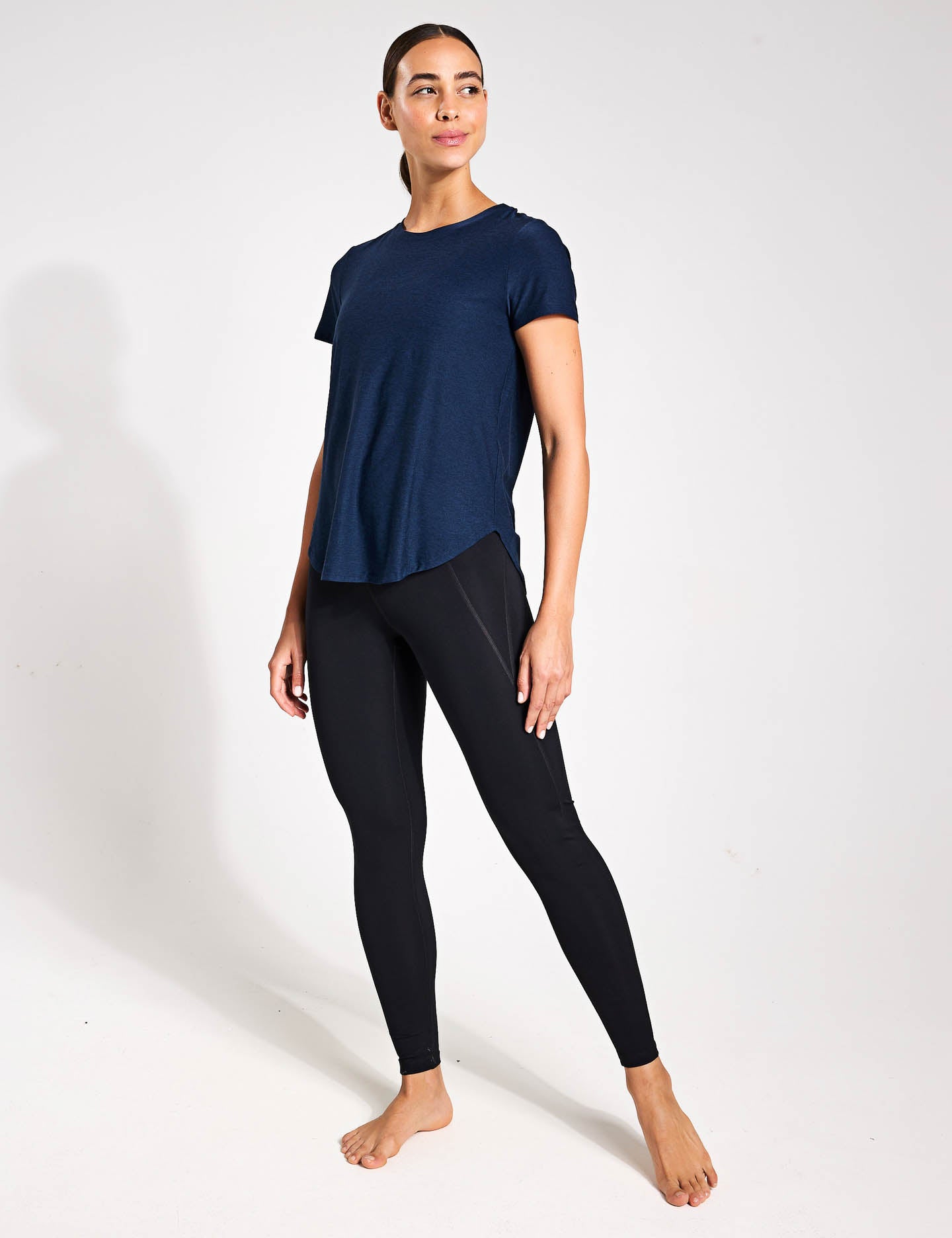 Featherweight On The Down Low Tee - Ultra Lightweight Men's T-Shirt in Nocturnal Navy | Perfect for Casual Wear, Gym & Everyday Comfort